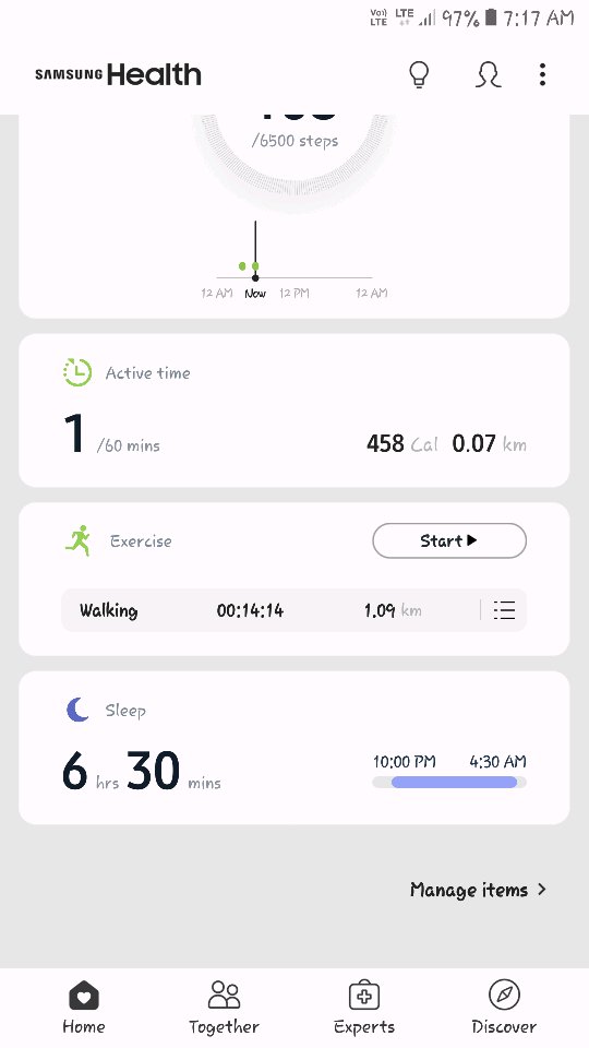 samsung health sleep