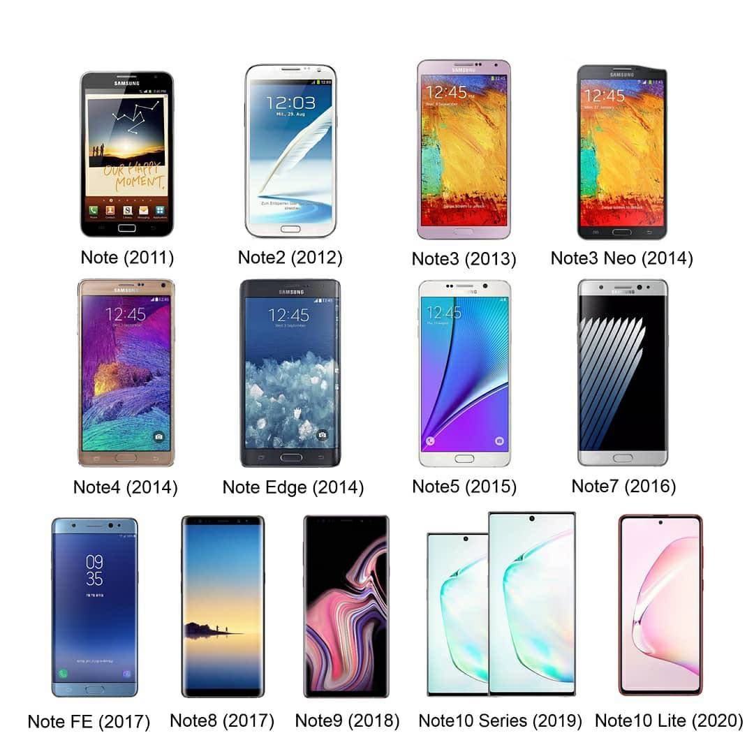 samsung note all models list