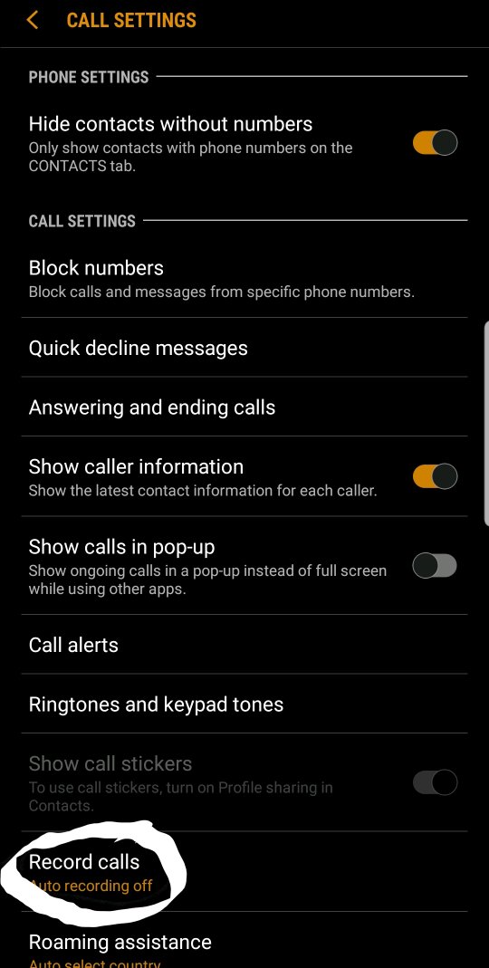 Auto record call on your Note 9 - Samsung Members
