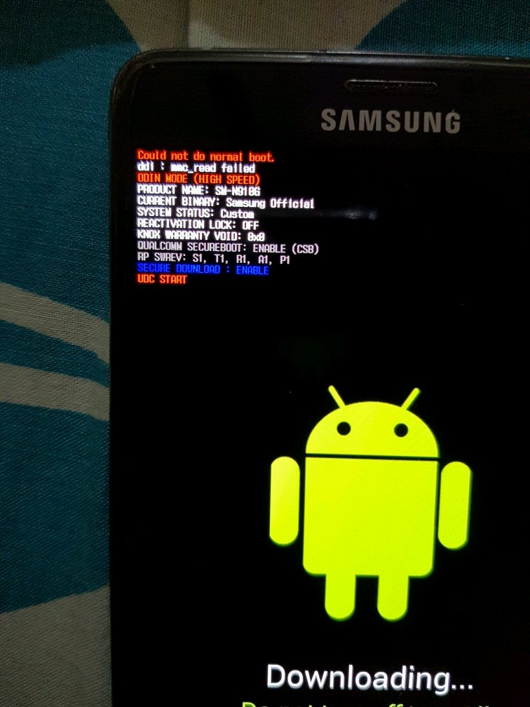 Note 4 "Could not do normal boot, mmc_read failed ... - Samsung Members