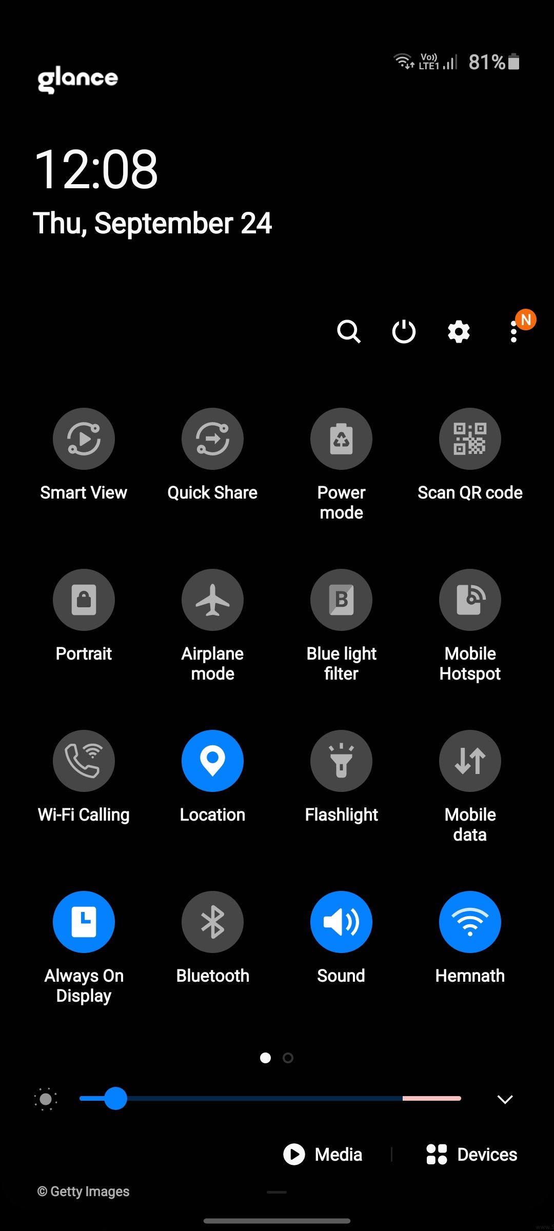 Solved Glance Icon In Notification Bar Samsung Members
