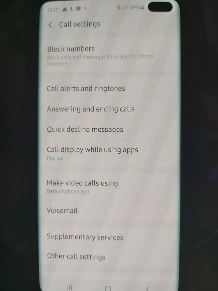 No call recording option in S10+ - Samsung Members