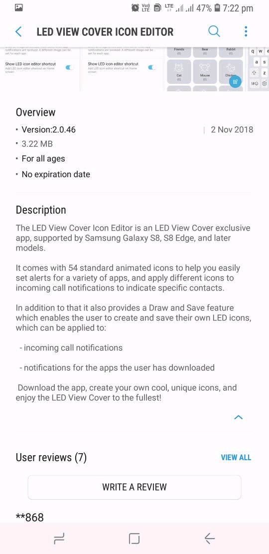 LED View Cover Icon Editor - Samsung Members