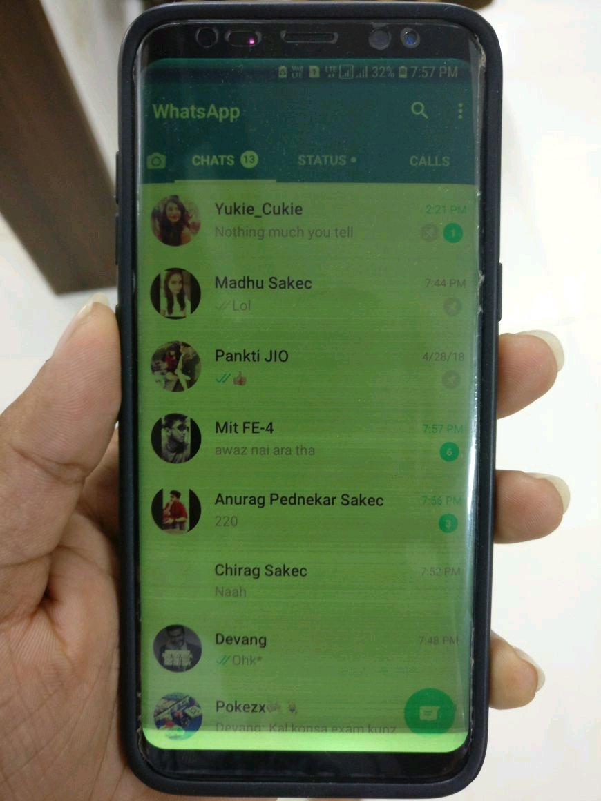 samsung galaxy S8 display turned green Page 2 Samsung Members