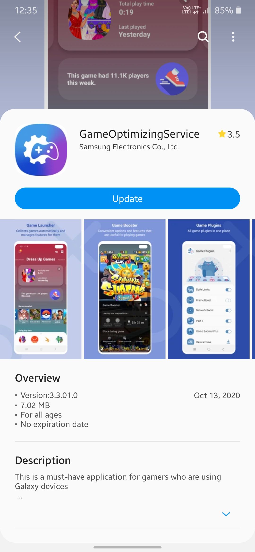 new update game booster - Samsung Members