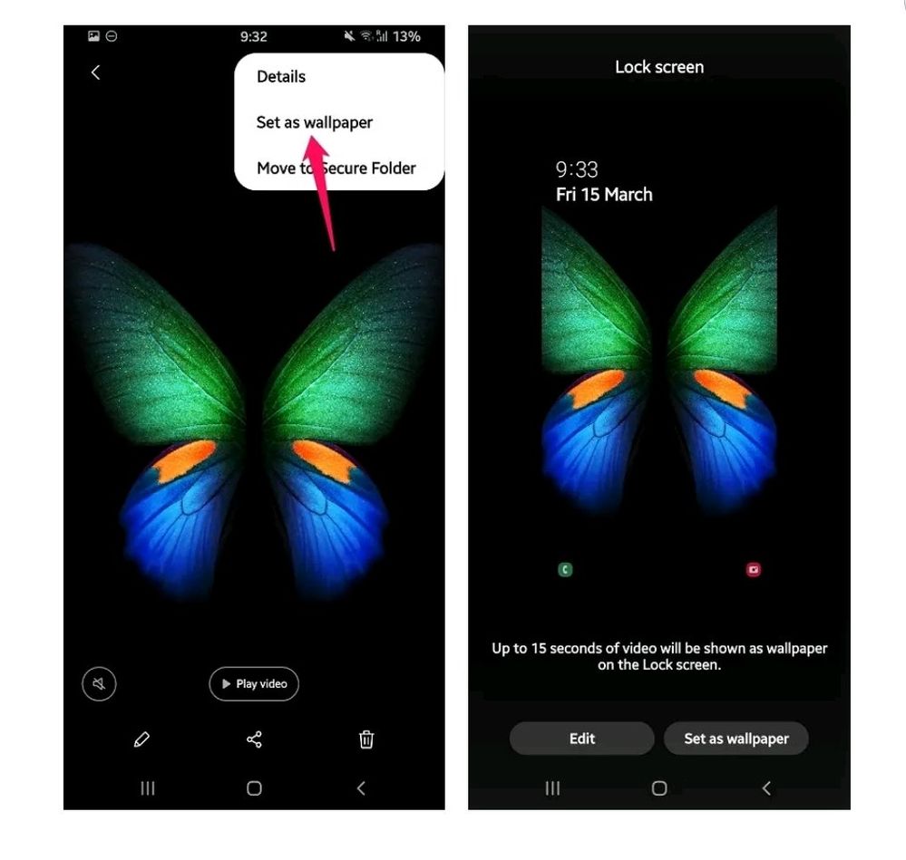 GALAXY FOLD LIVE WALLPAPERS IS HERE👇👇on my s9+ l... - Samsung Members