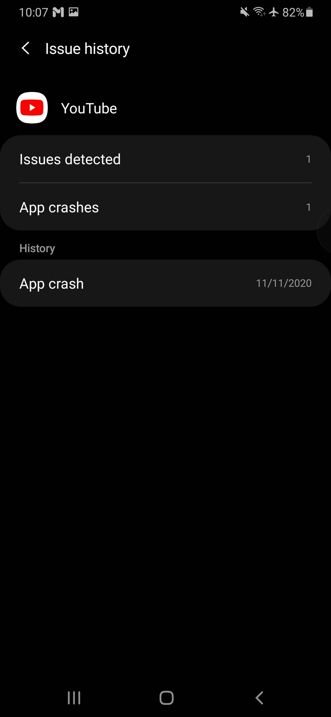 App issue history Samsung Members