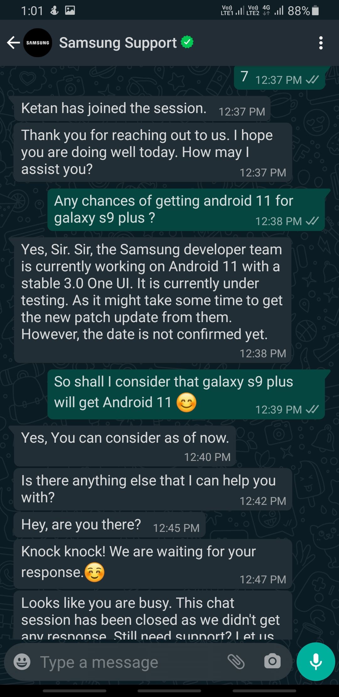 S9 plus is getting Android 11 with one UI - Samsung Members
