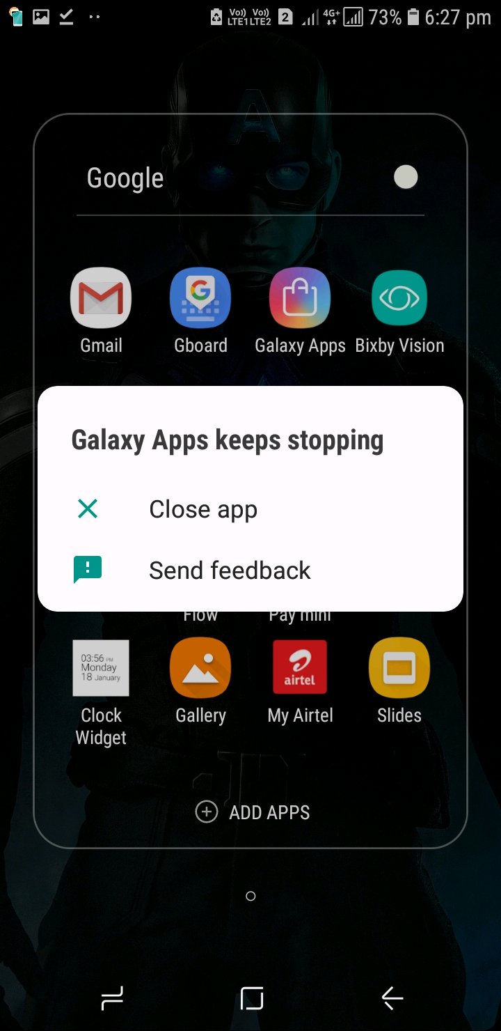 Galaxy Apps Crash Samsung Members