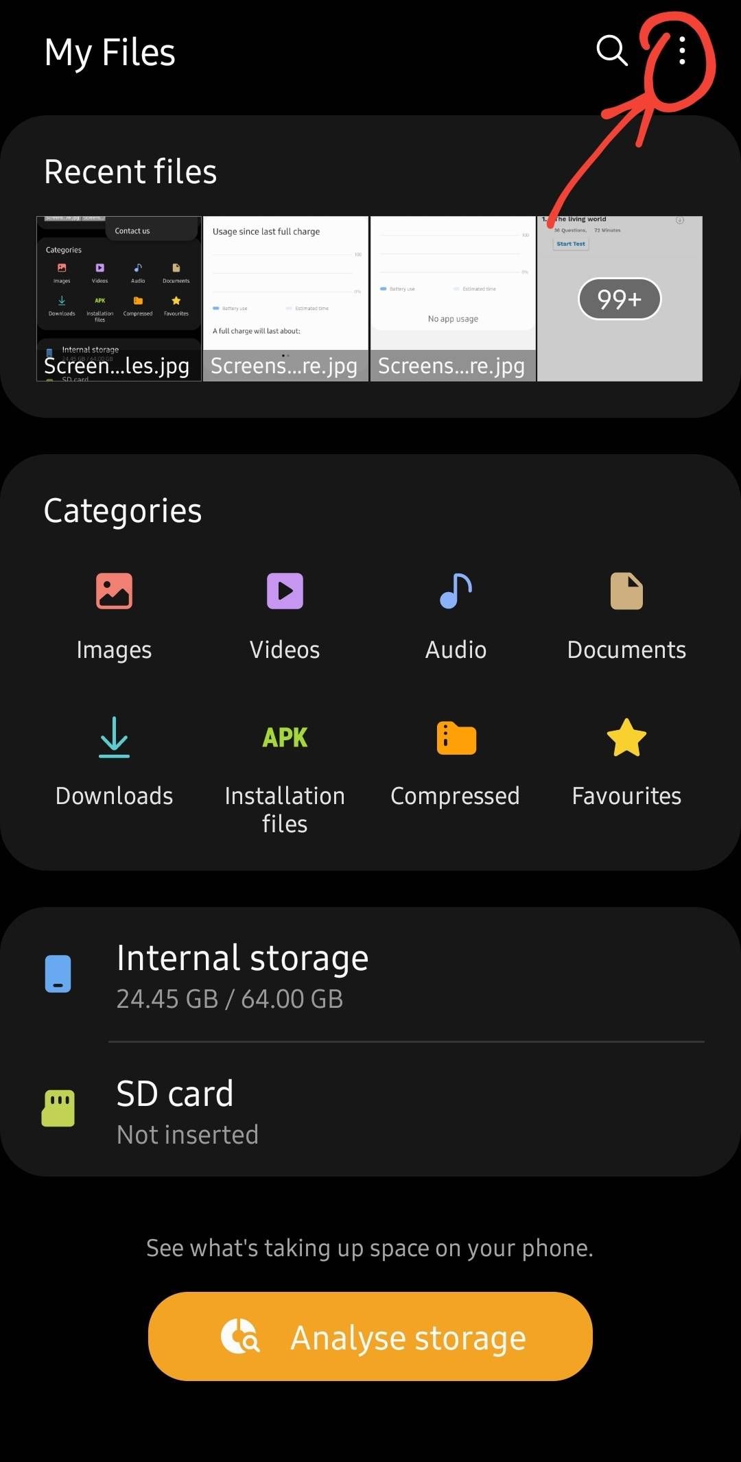 How to find recycle bin Samsung Members