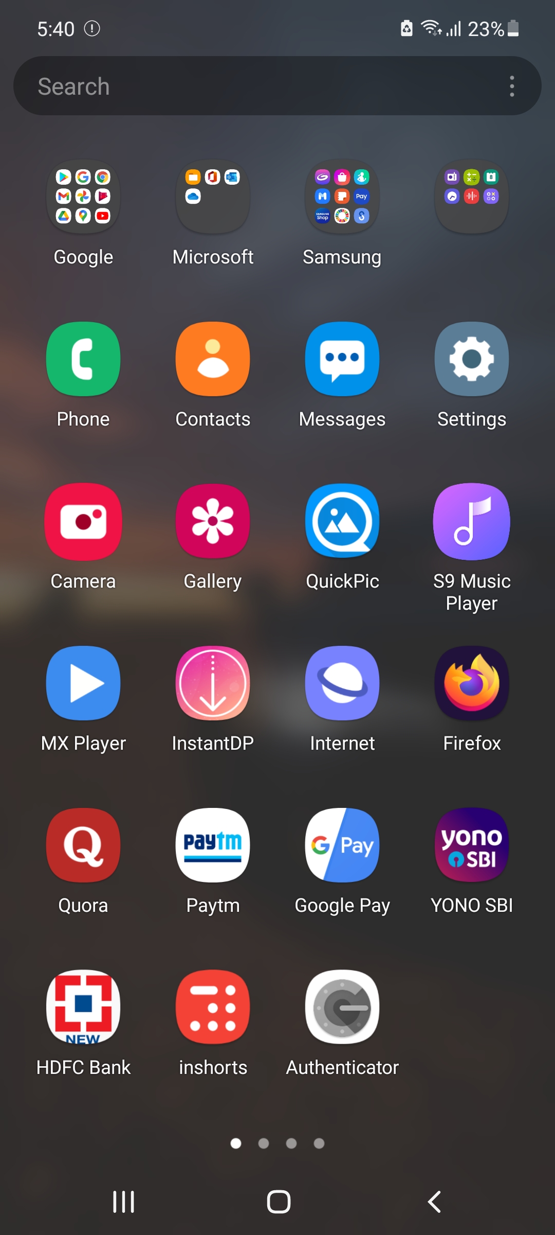 Please Remove The Search Bar From The Menu Screen Samsung Members 