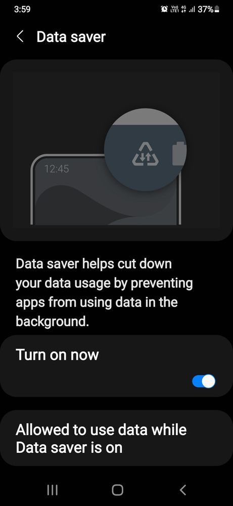 settings > data usage > data saver - Samsung Members