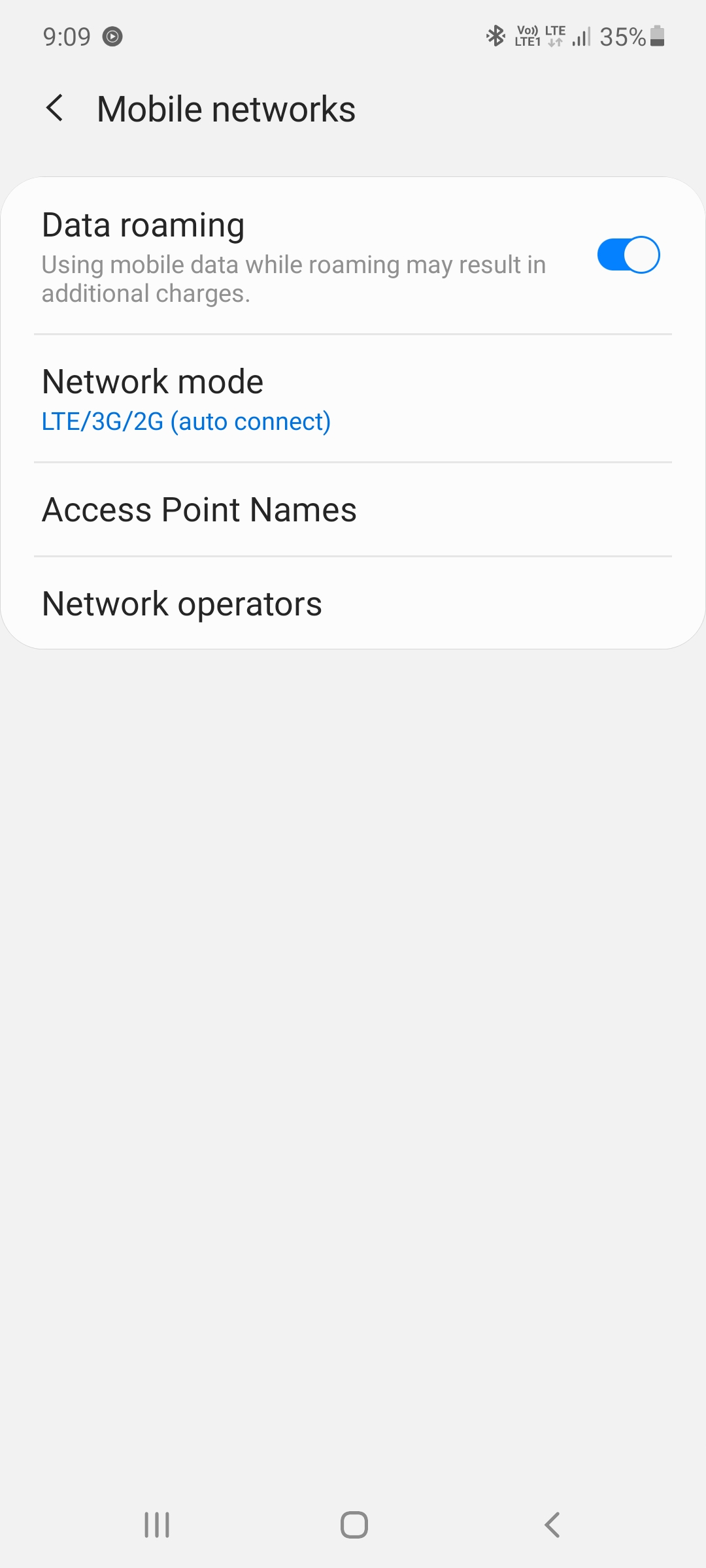 voLTE enable disable option not available - Samsung Members
