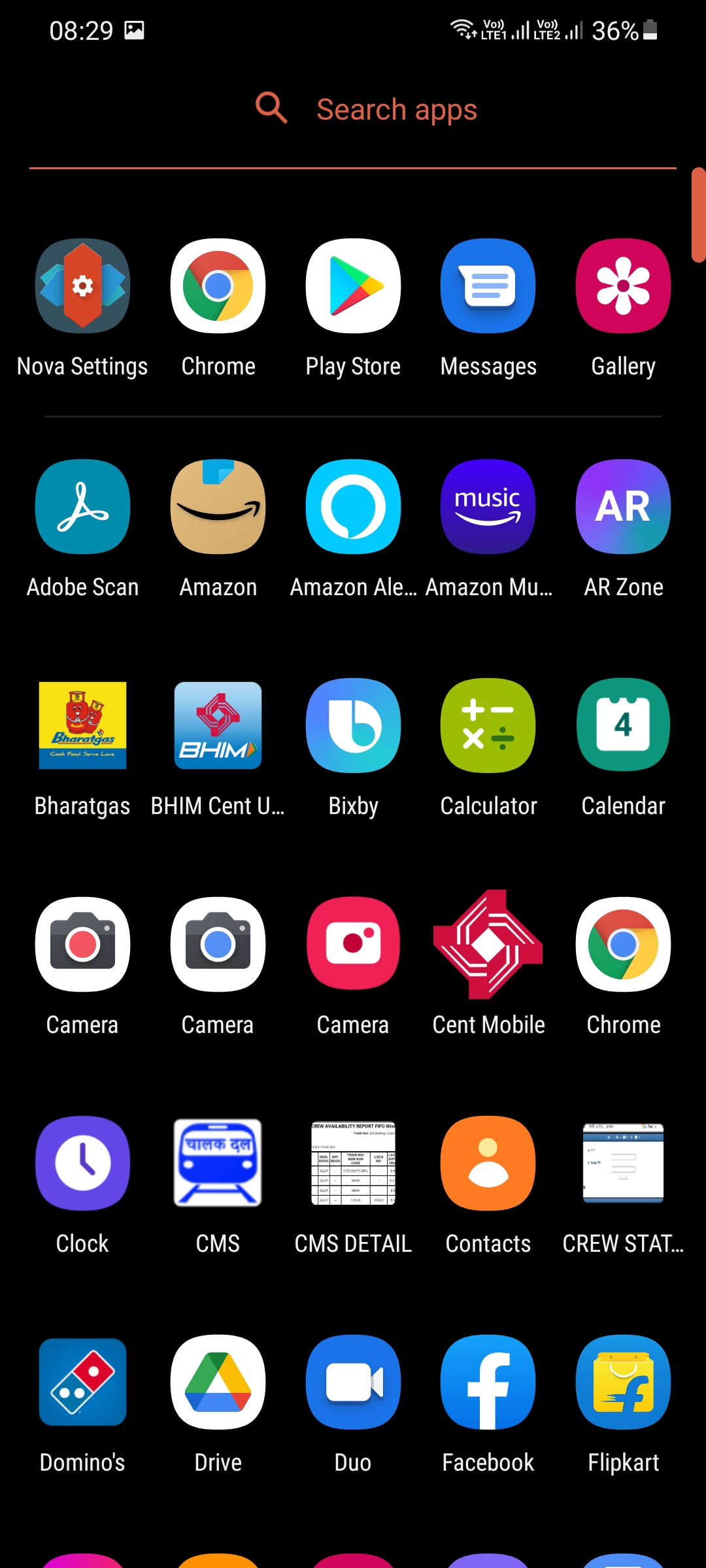 Dark Background - App Drawer - Samsung Members