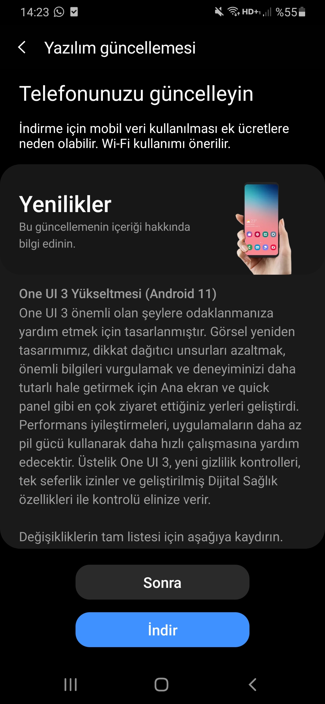 m21 android 11