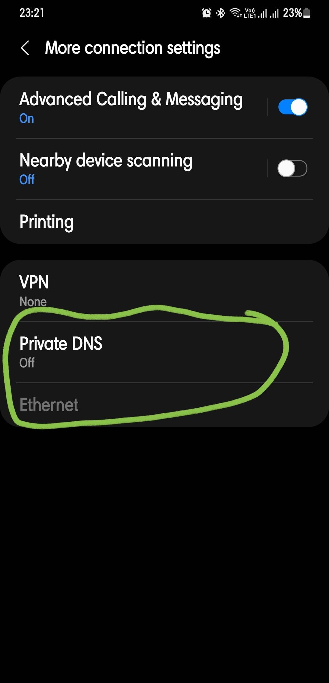 Solved Private dns Samsung Members