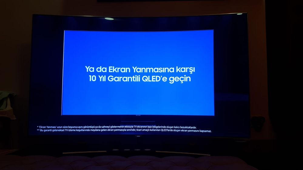 QLED TV EKRAN YANMASI 10 YIL GARANTİ - Samsung Members