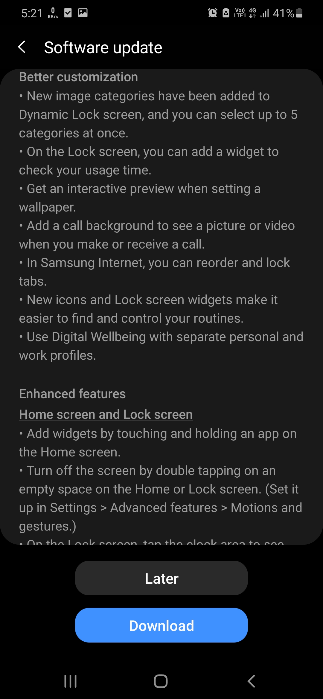 samsung a50s one ui 3.0 update