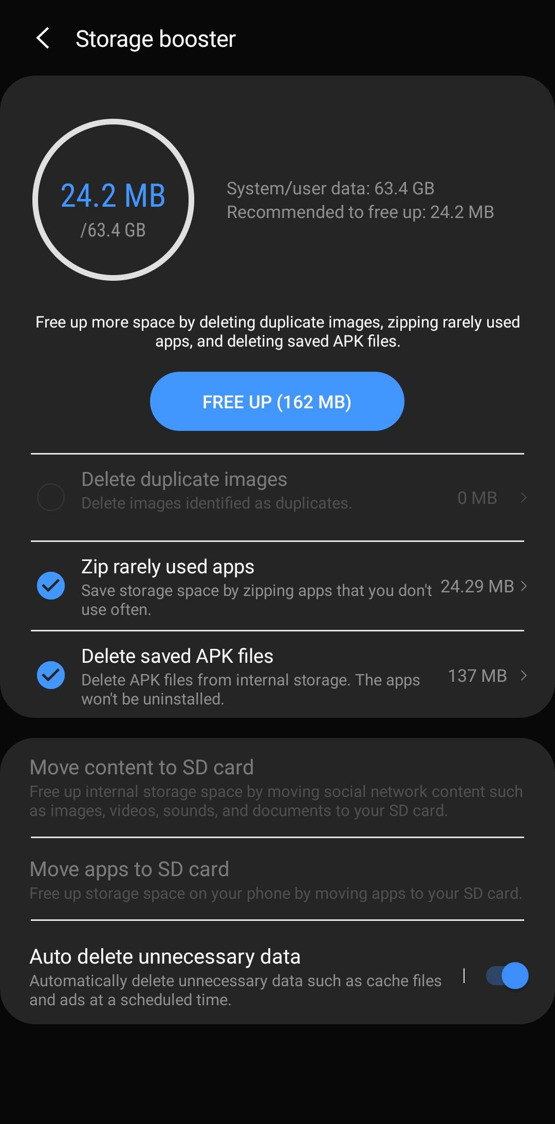 Solved Where can i find storage booster in oneui 3.1 upda... Samsung