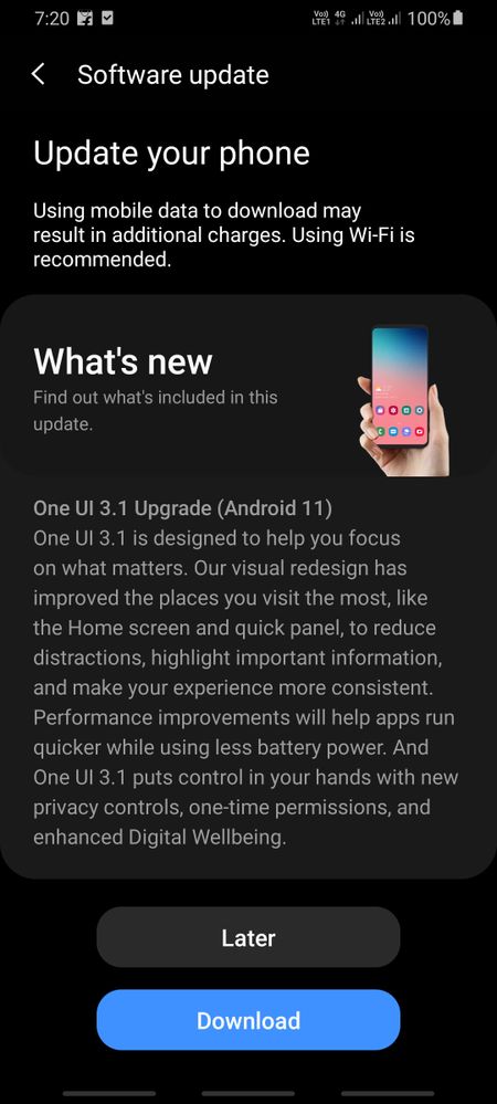 ❤️Galaxy A70 got OneUI 3.1 upgrade (Android 11) on... - Samsung Members