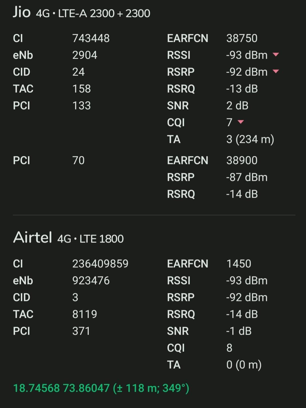 carrier aggregation in S20+ with Jio Samsung Members