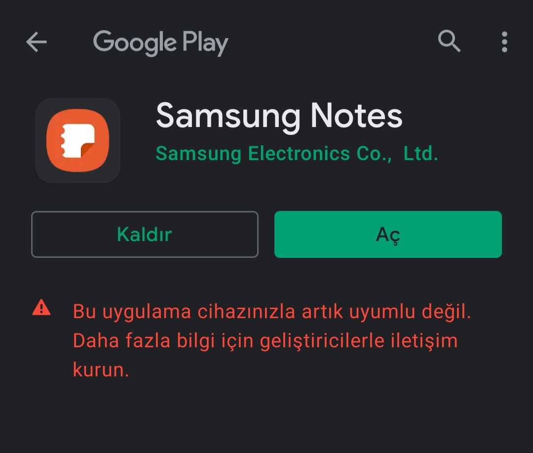 Solved: Samsung notes uyumlu değil - Samsung Members