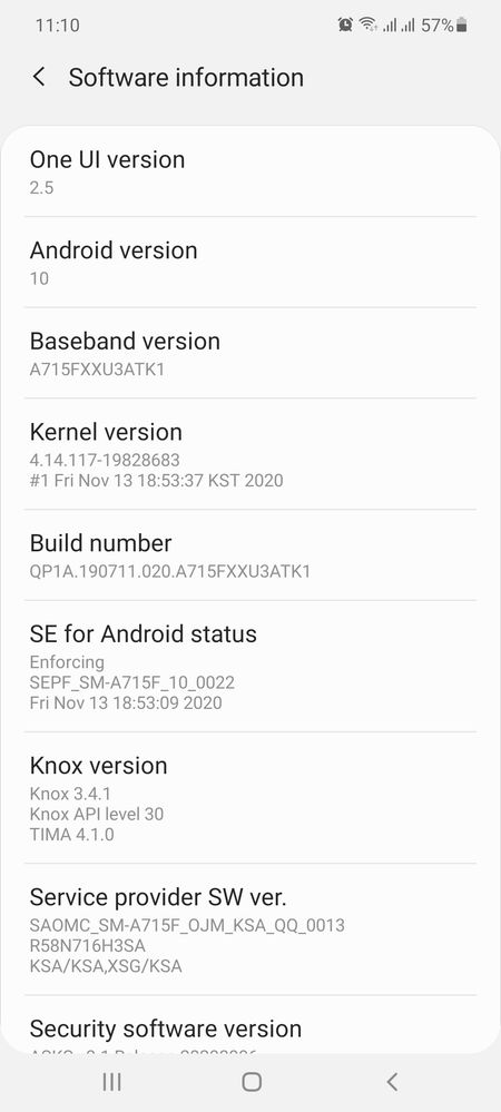 samsung software update android 11
