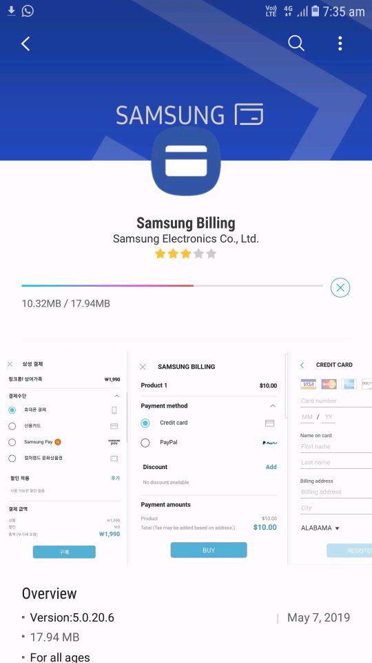 Samsung billing update - Samsung Members