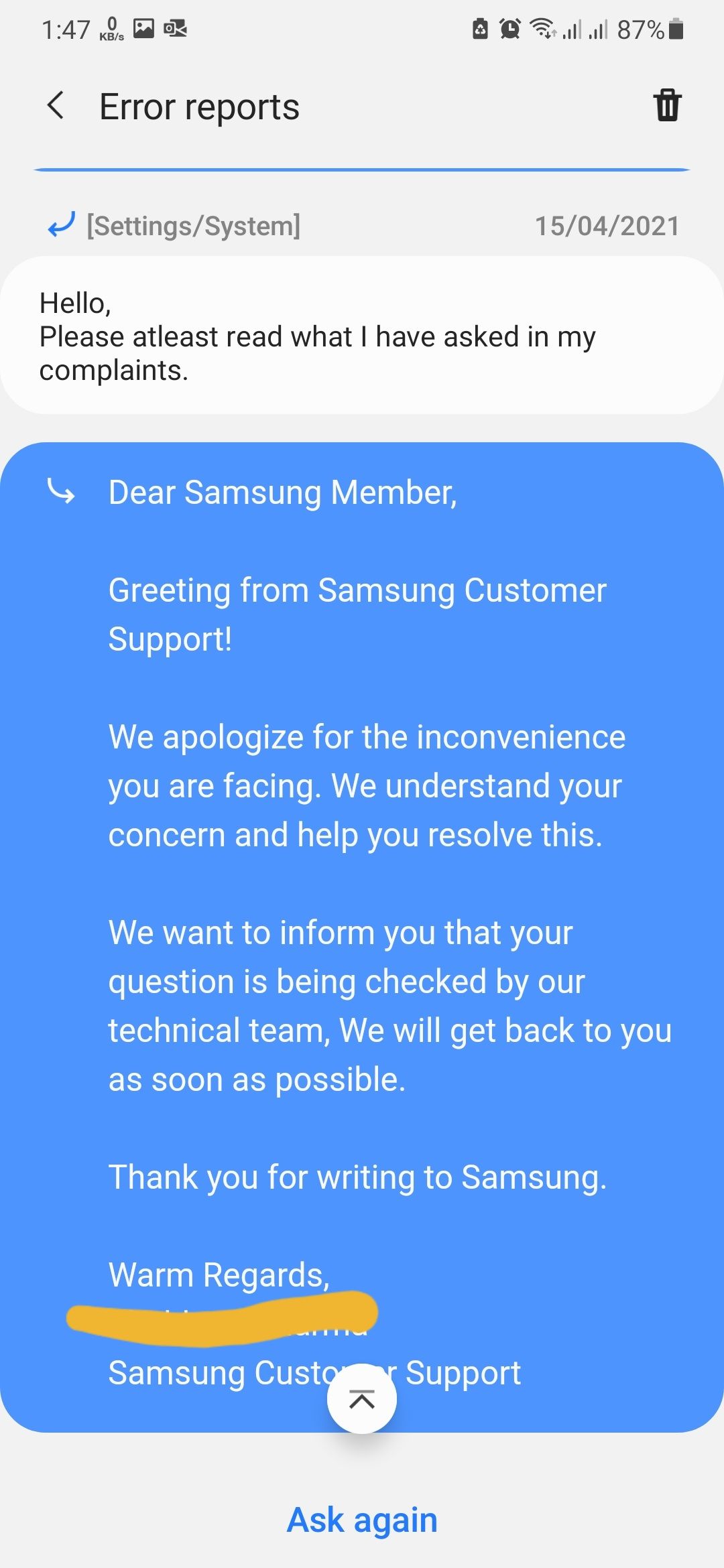I suspect do samsung customer service support even... Samsung Members