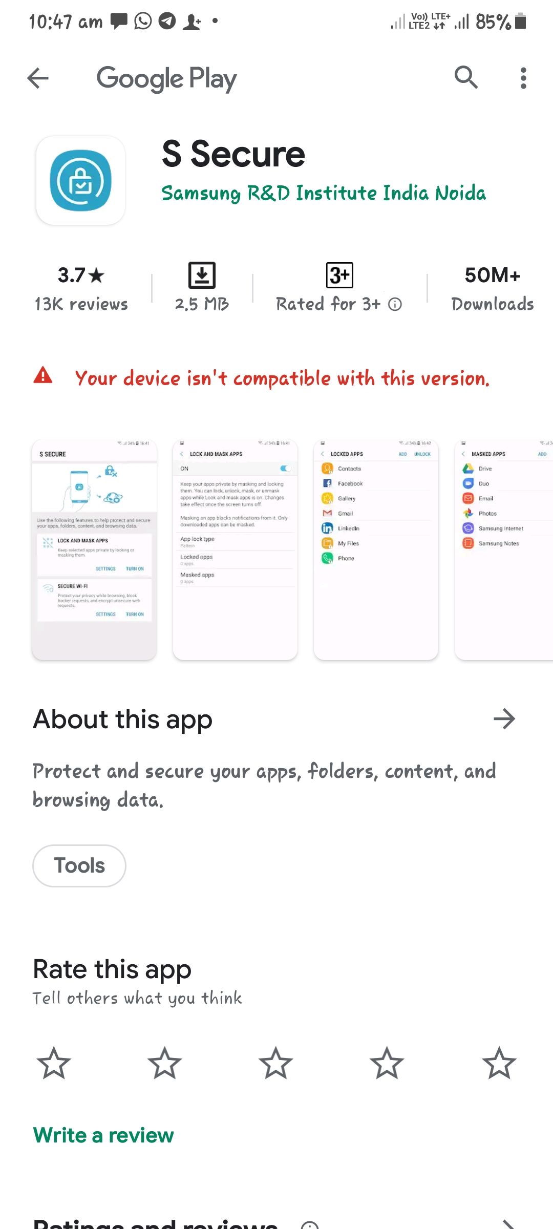 app lock in samsung a31