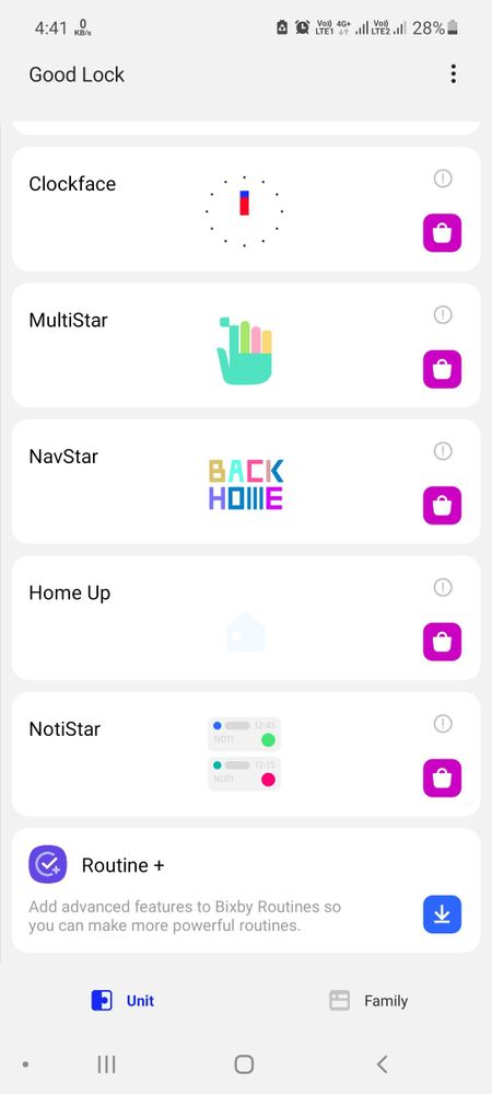 Routine + has been added in Good Lock app - Samsung Members