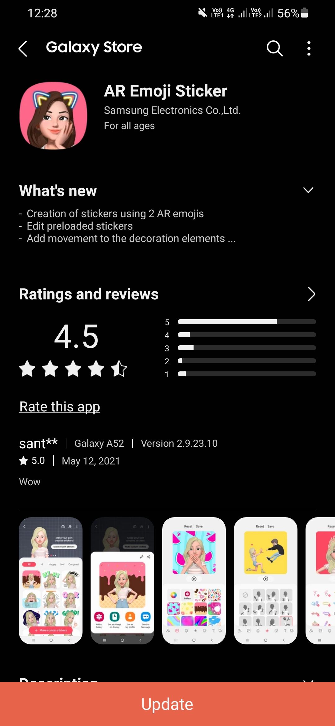 AR Emoji Sticker Got New Update Samsung Members