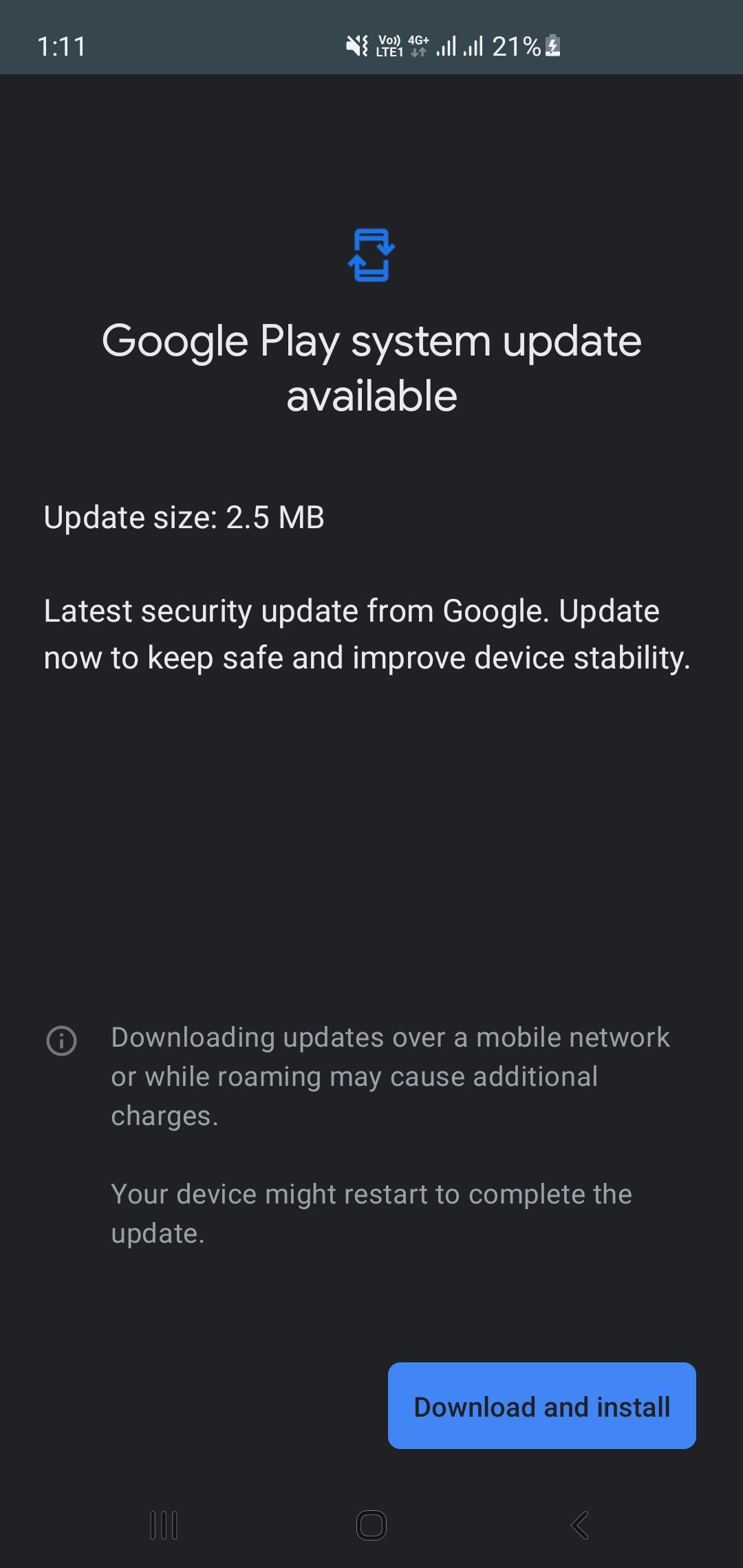 Is Google Play System Update Safe