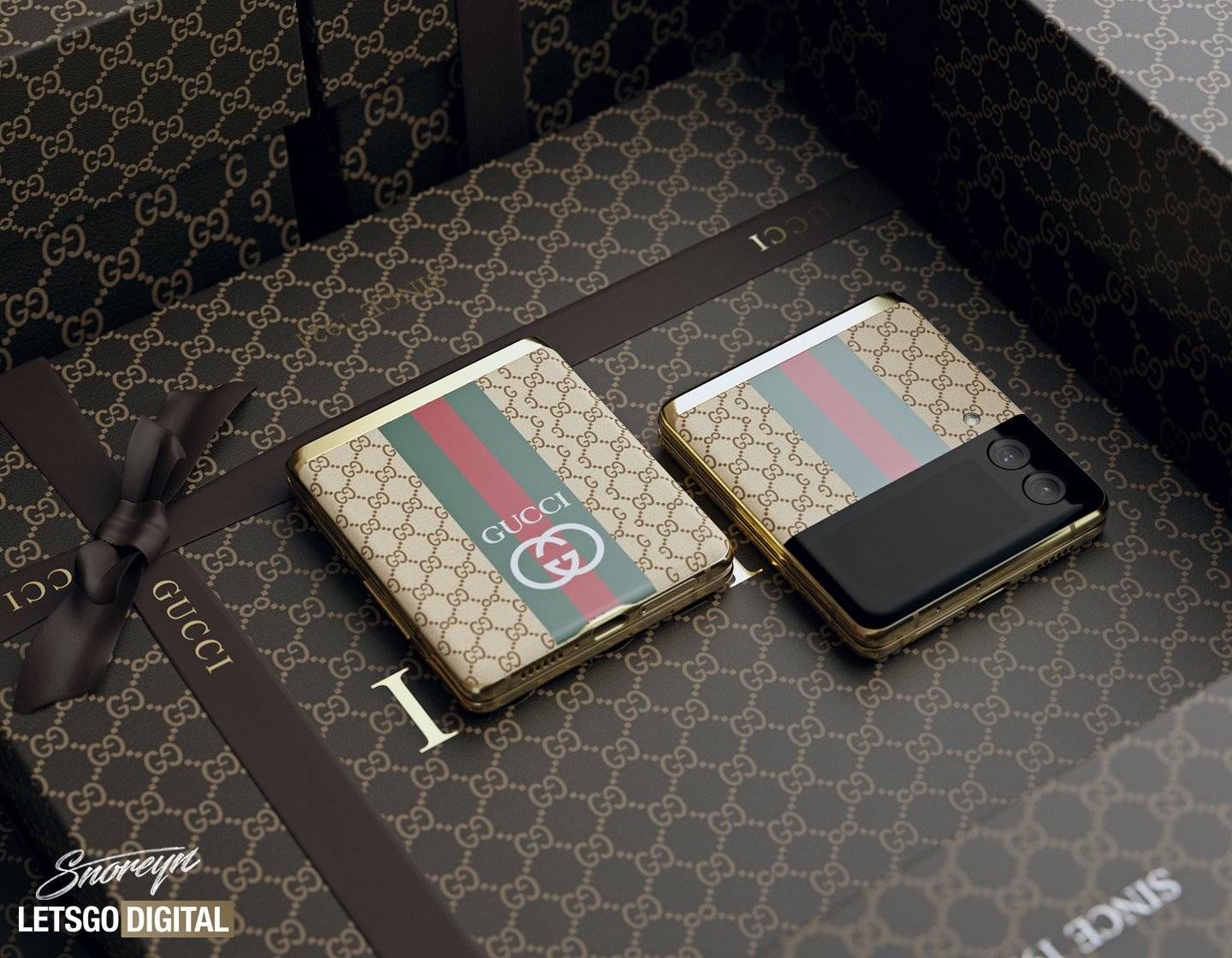 Louis Vuitton Cover Case For Samsung Galaxy Z Flip 5 - Z Flip 4 - Z Flip 3  /4