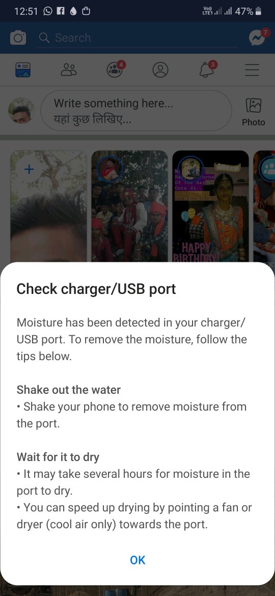 check USB ports and charger moisture has been dete... - Samsung Members