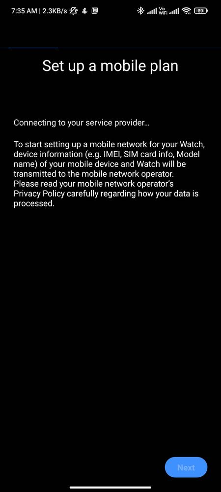 Activate LTE service for your Samsung Galaxy Watch