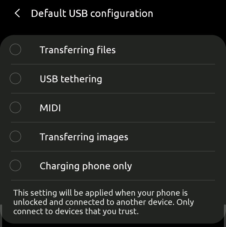 How to change the default USB connection settings... - Samsung Members