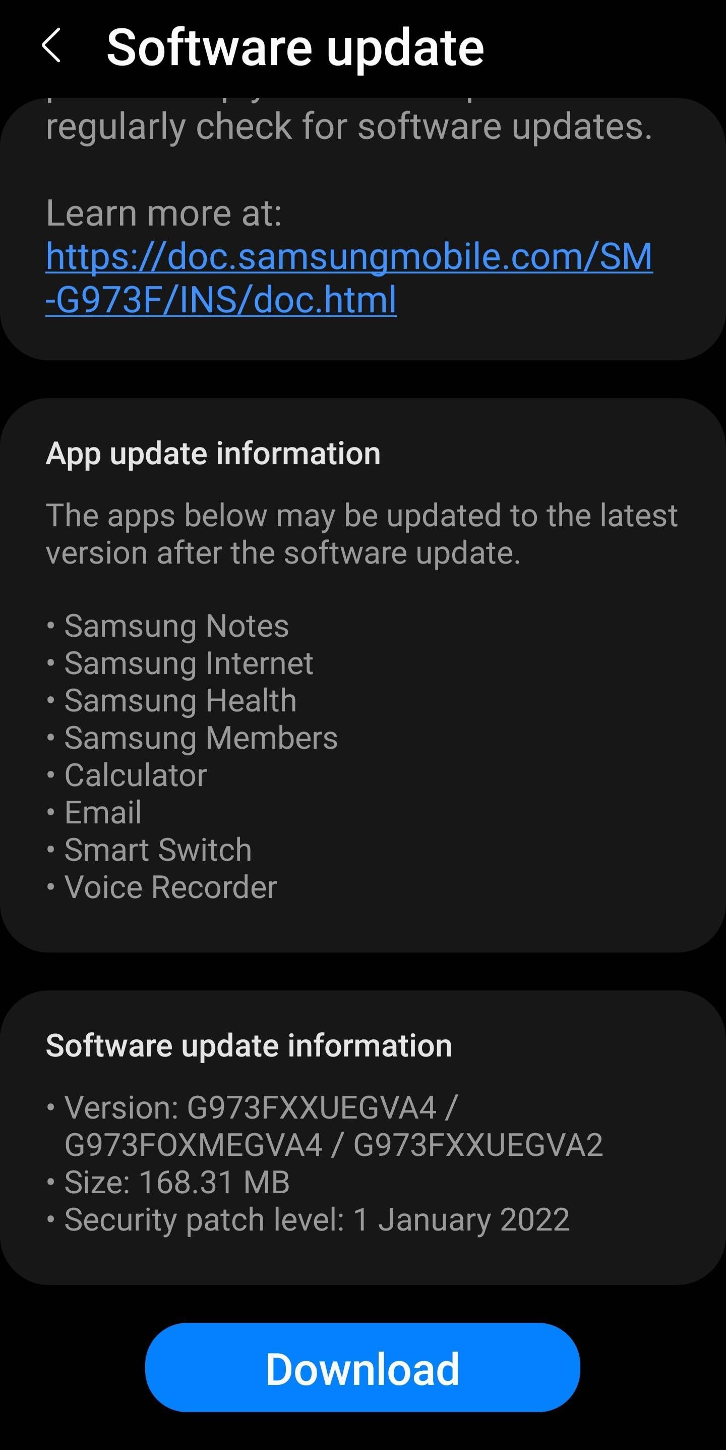 Samsung S10 got January security update - Samsung Members