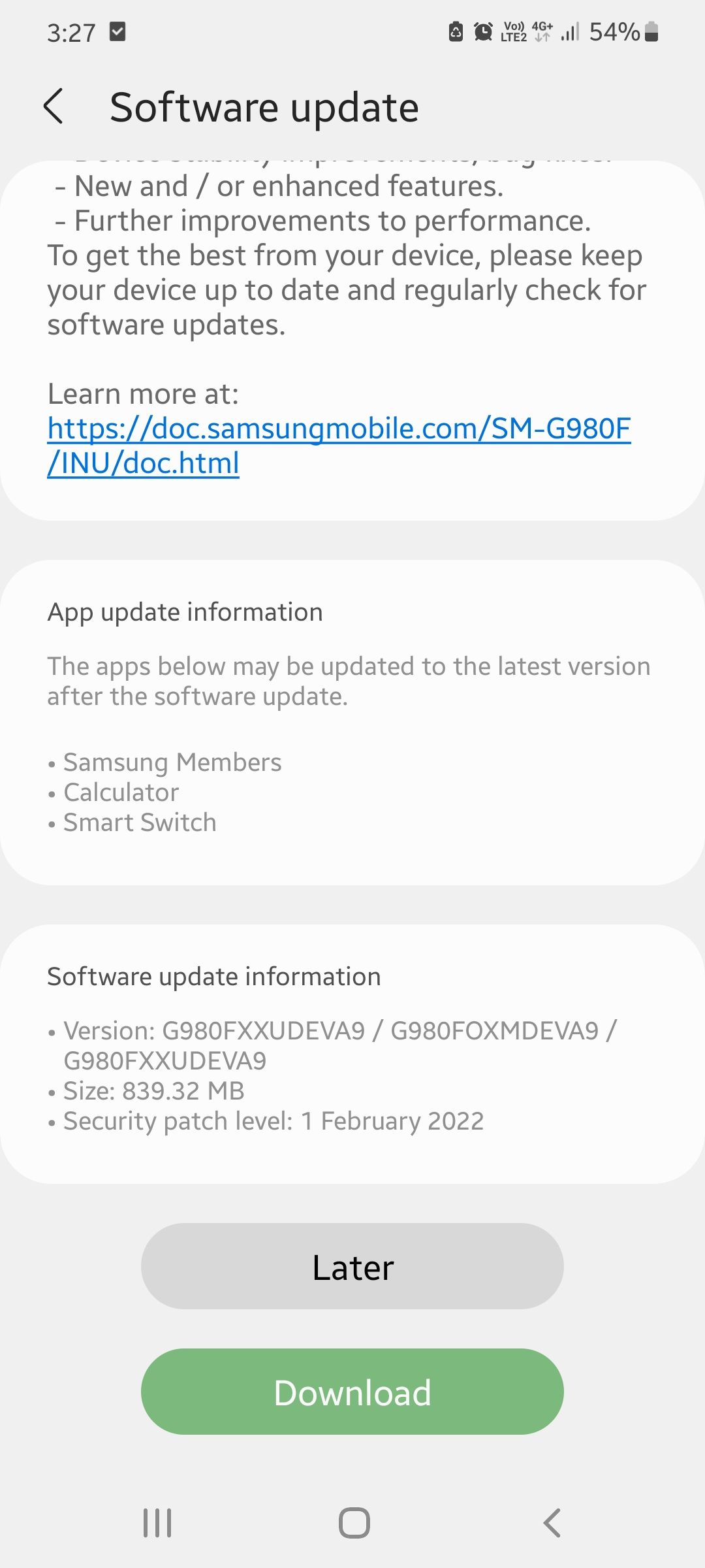 New update - Samsung Members