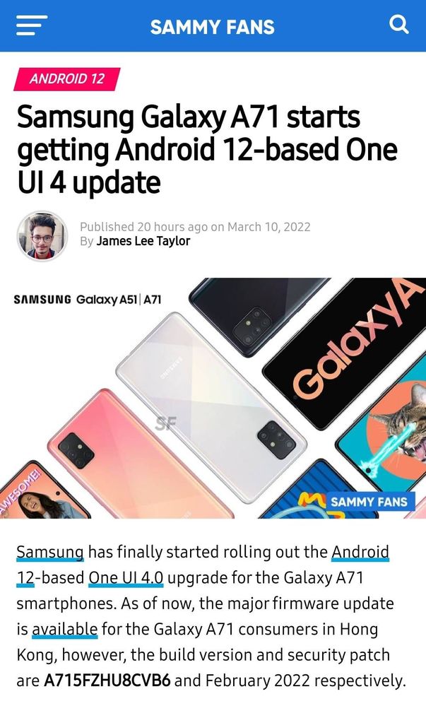 Finally, It's For A71 - Page 2 - Samsung Members