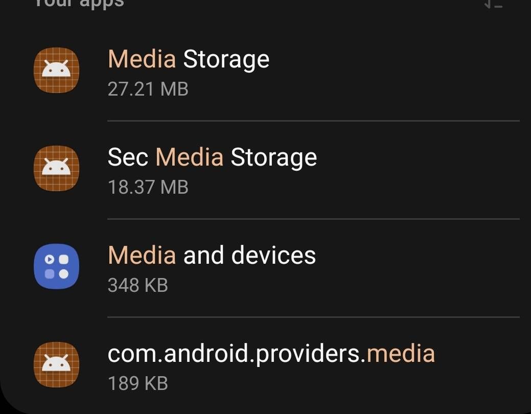 A52s5g Media storage app taking too much storage. Page 2 Samsung