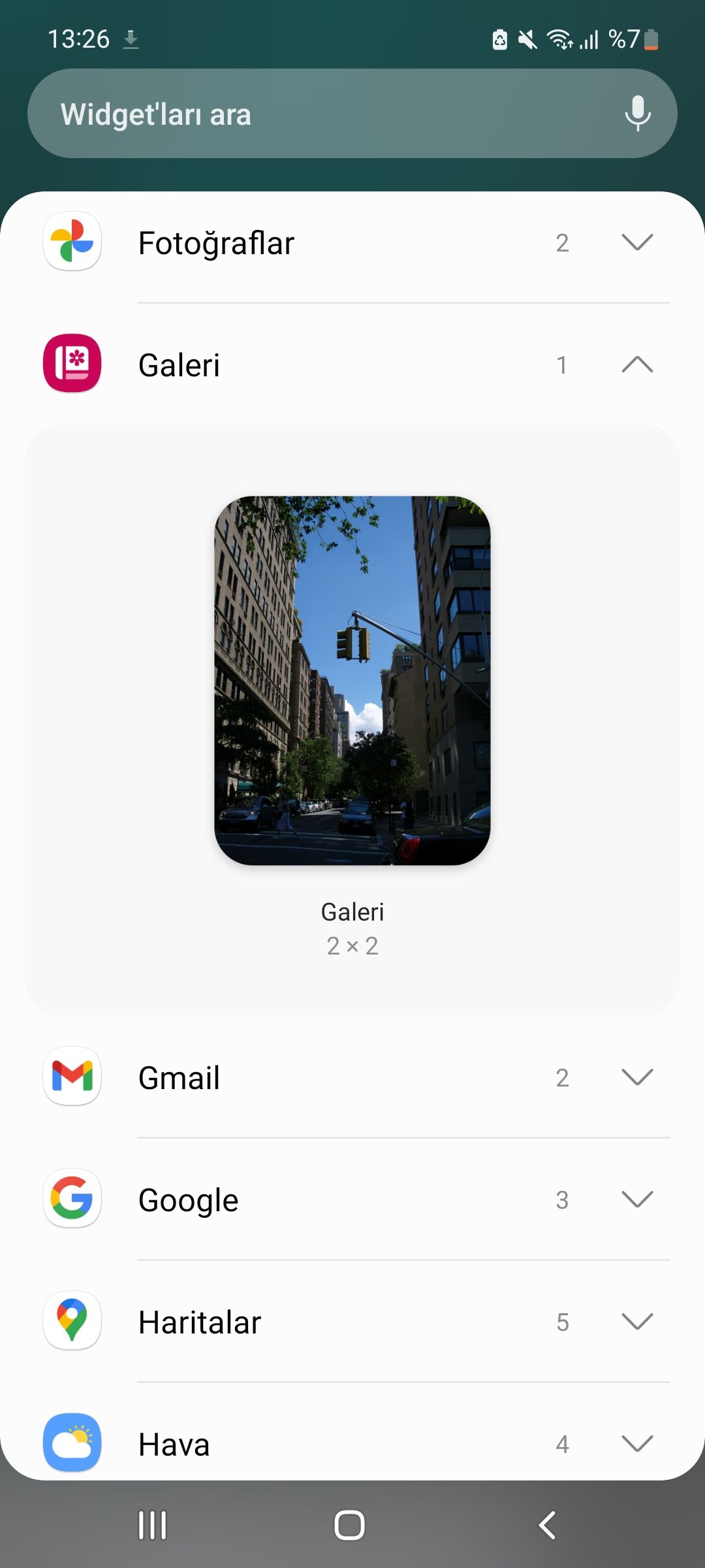 widgets samsung a51