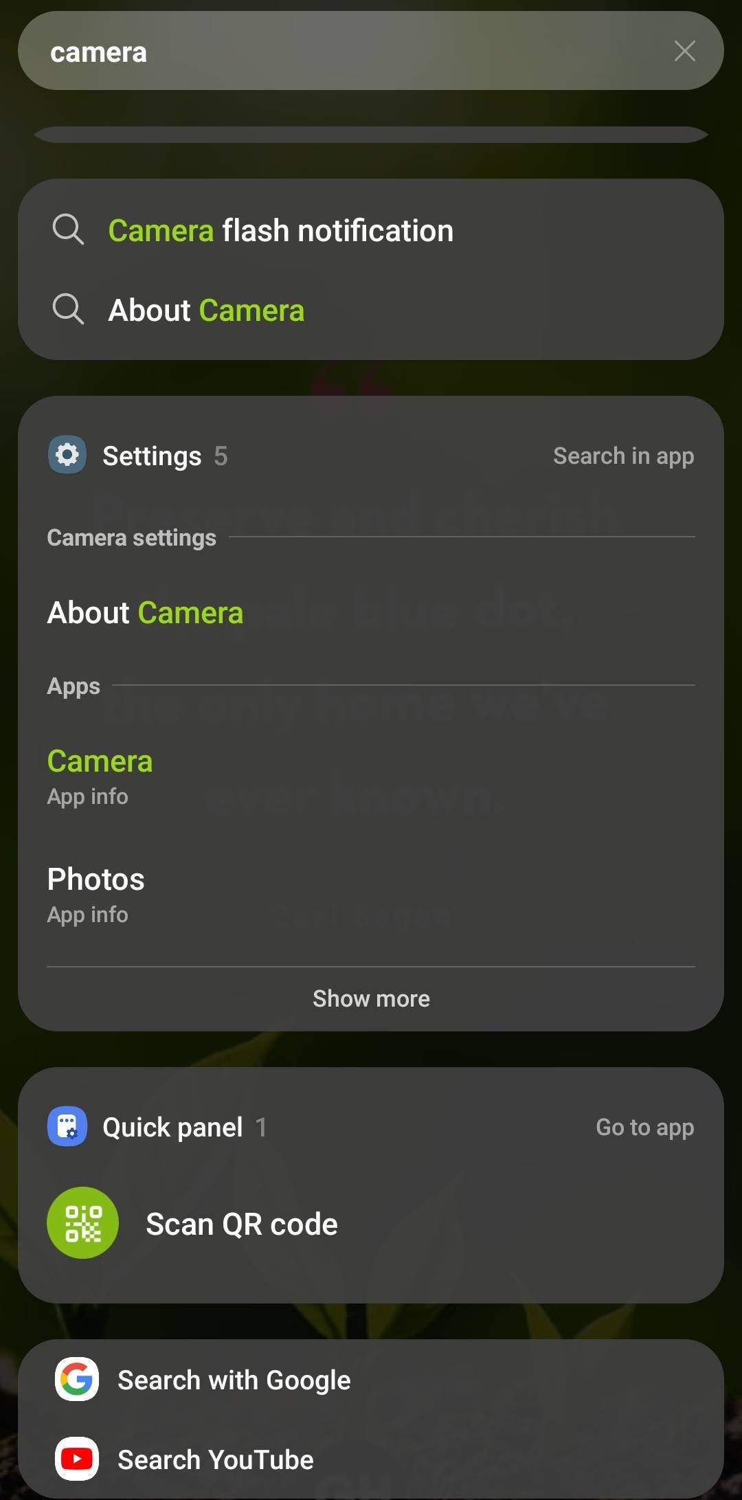 Solved: After update camera icon gone - Samsung Members