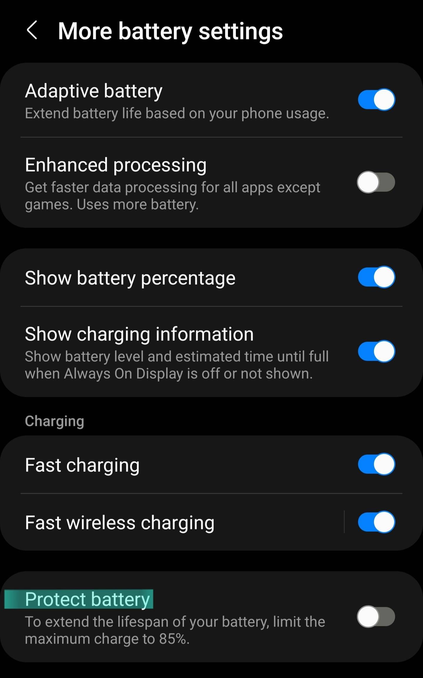Solved: Protect Battery - Samsung Members