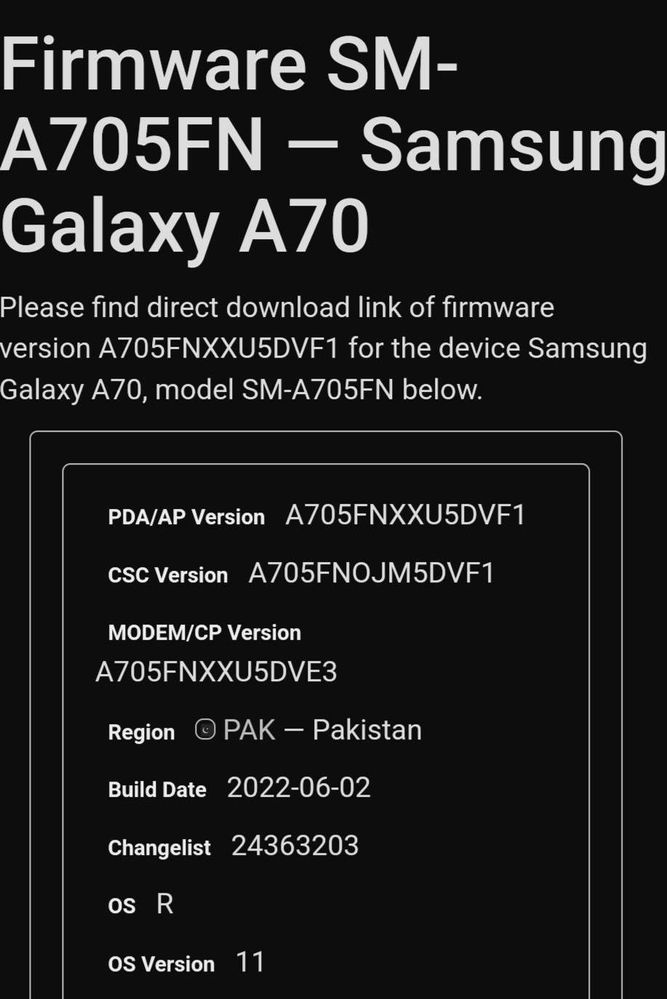 Breaking 💥💥 Galaxy A70.Get June 2022 Update Paki... - Samsung Members