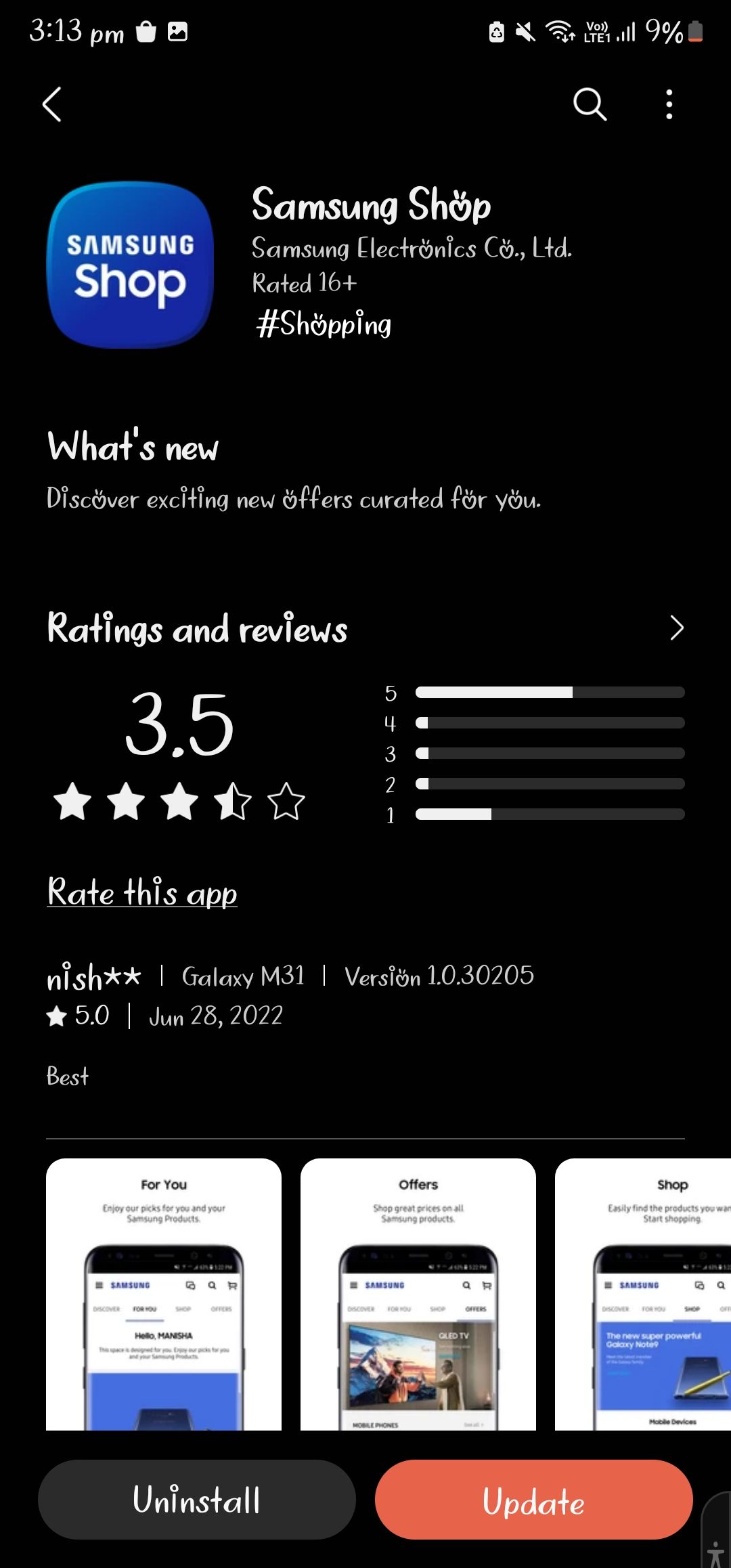 Samsung shop app update Samsung Members