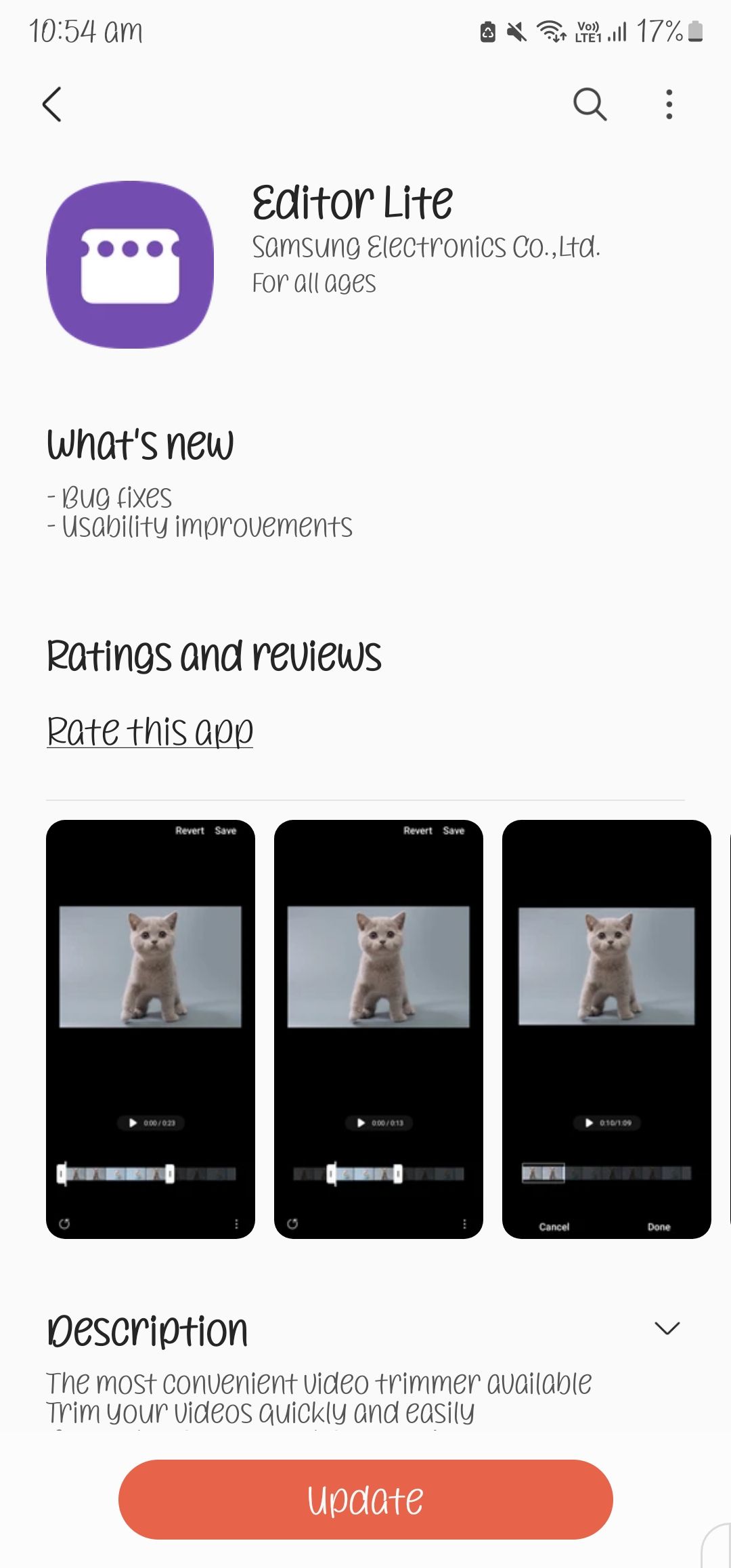 Editor lite app update - Samsung Members