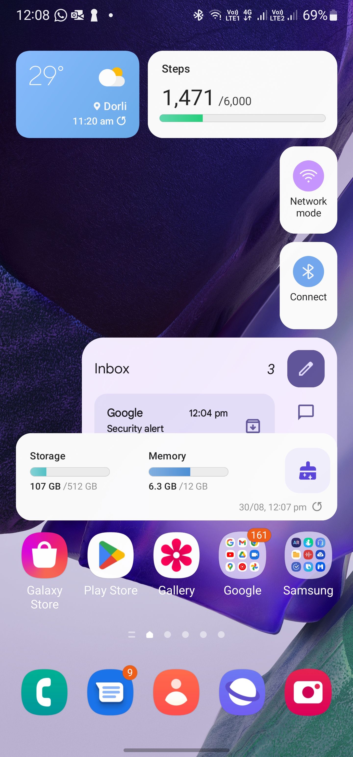 Weird widget glitch Samsung Members