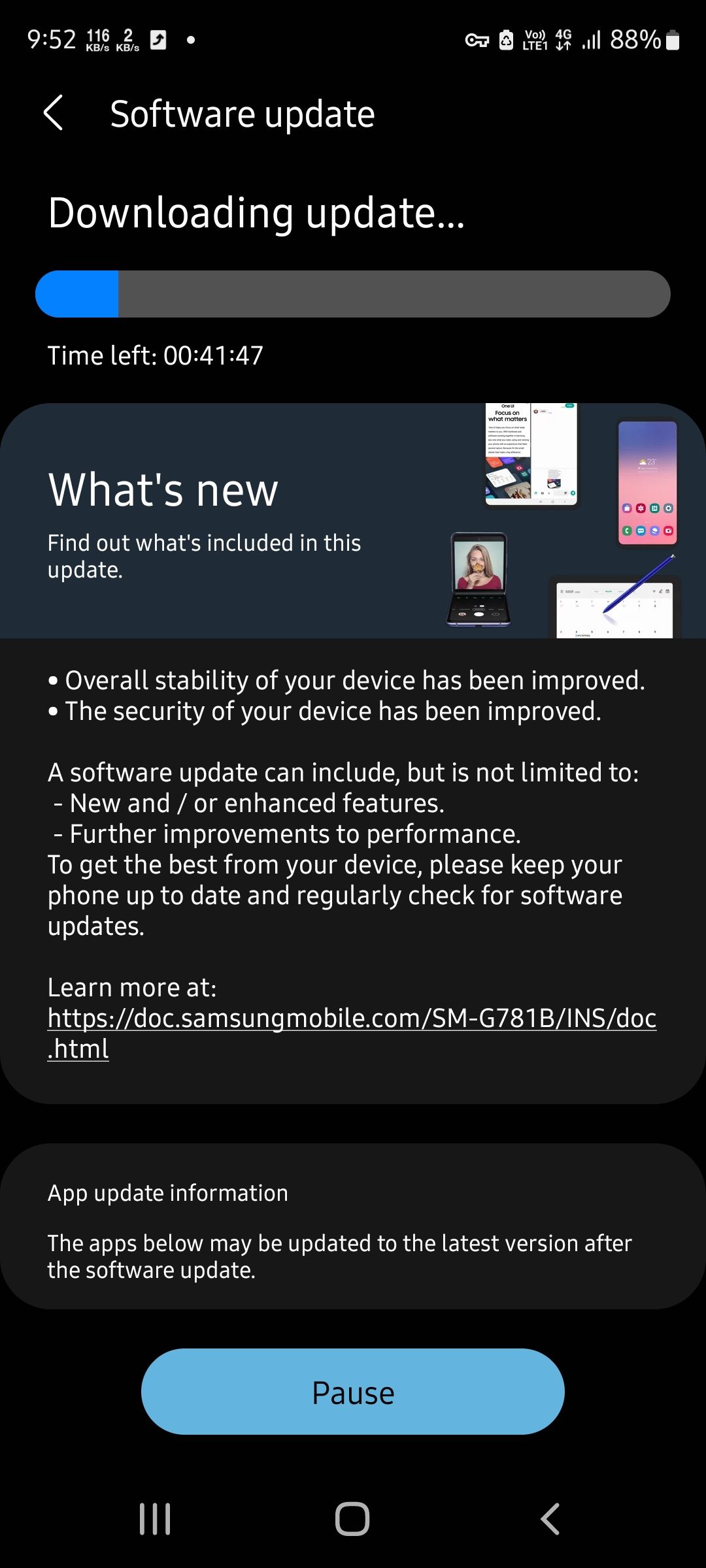 Software update available in S20FE5G - Samsung Members