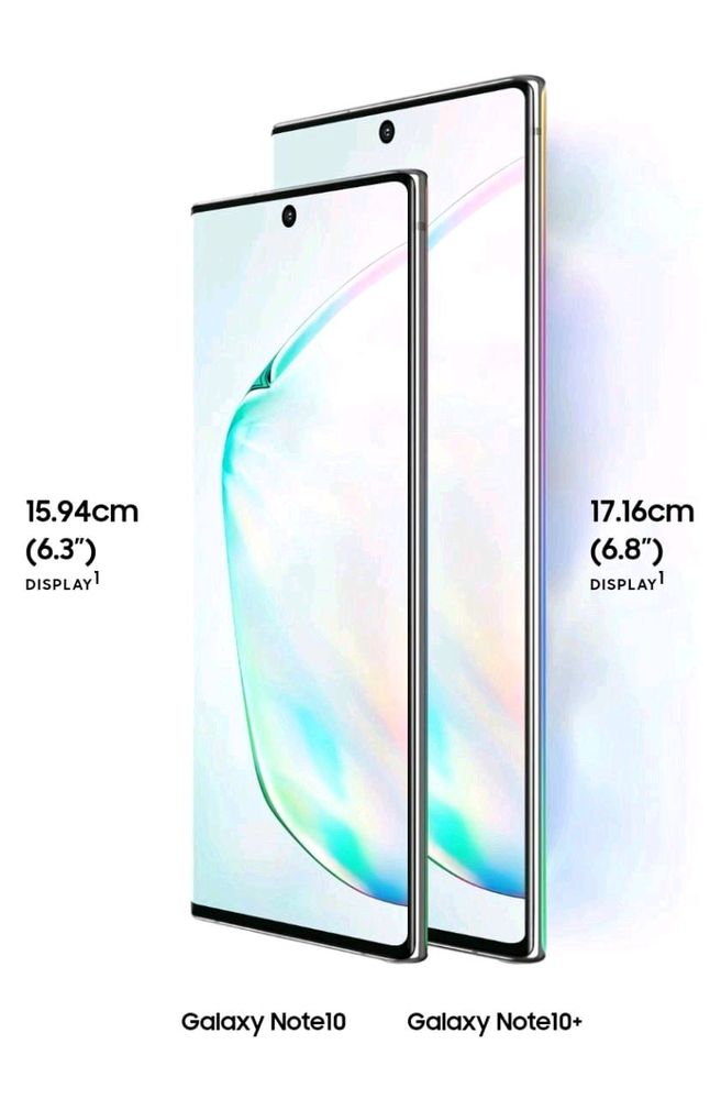 Specifications, Samsung Galaxy Note10 & Note10+